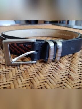 Belt Master Leather Belt by Belts by Sherman - Brown & Black Western